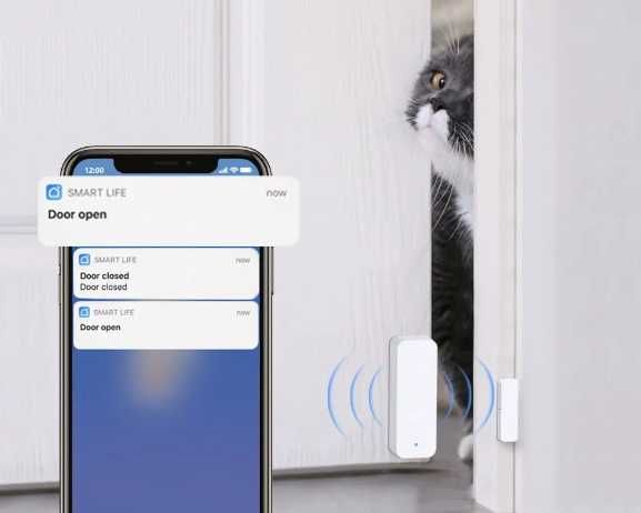 Датчик відкриття дверей вікон ZIGBEE Wi-Fi розумний дім сигналізація
