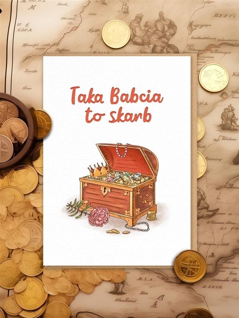Kartka Dzień Babci (Taka Babcia To Skarb) 12 X 17 Cm