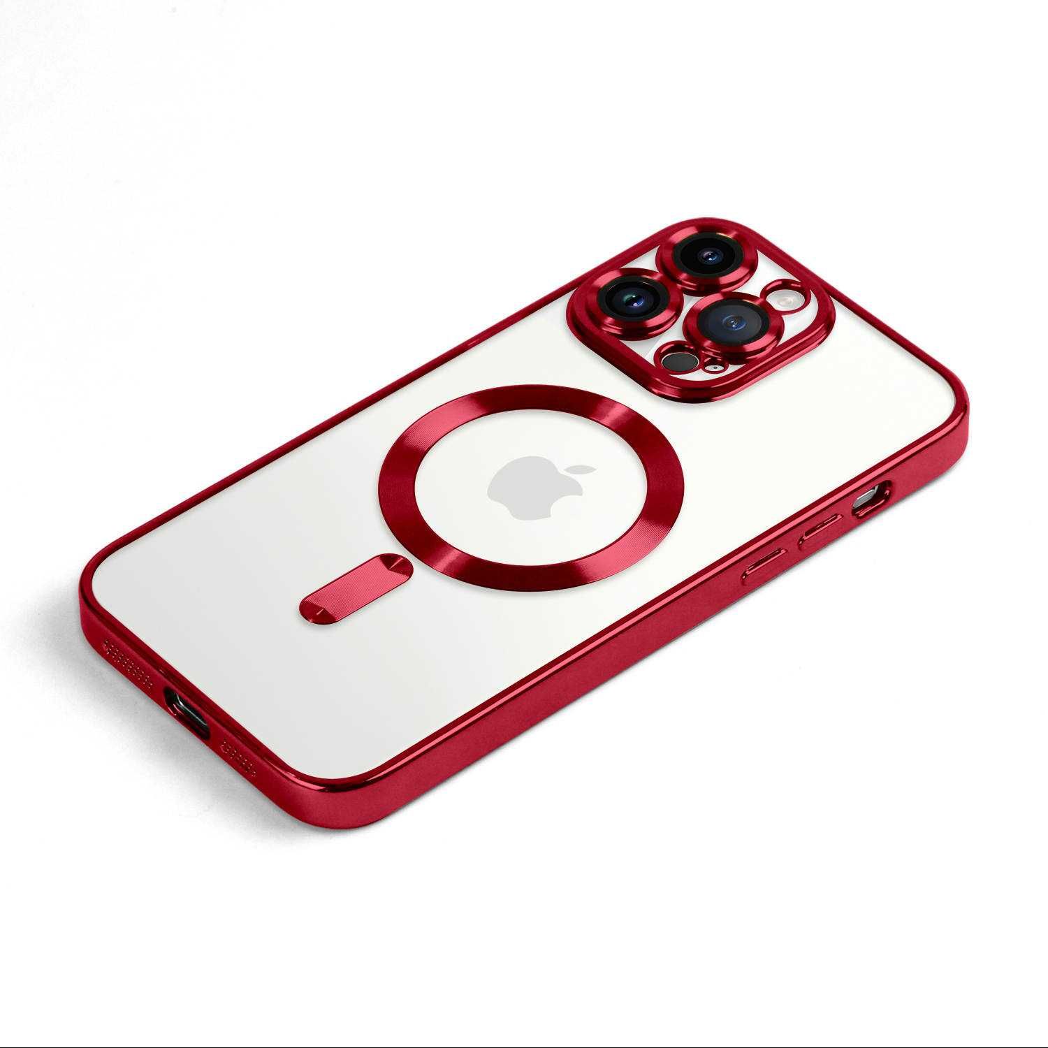 Etui Case do Iphone 13/14/15 Plus Pro Max Magsafe Magnetyczne Czerwone