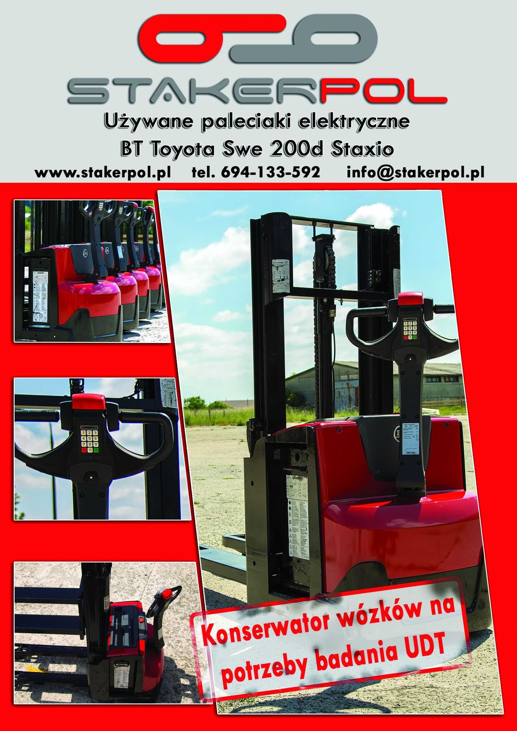 Toyota BT SWE paleciaki elektryczne niski maszt , bateria z gwaracją,