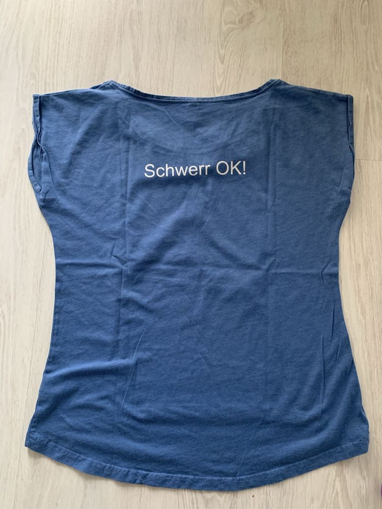 Niebieski tshirt damski
