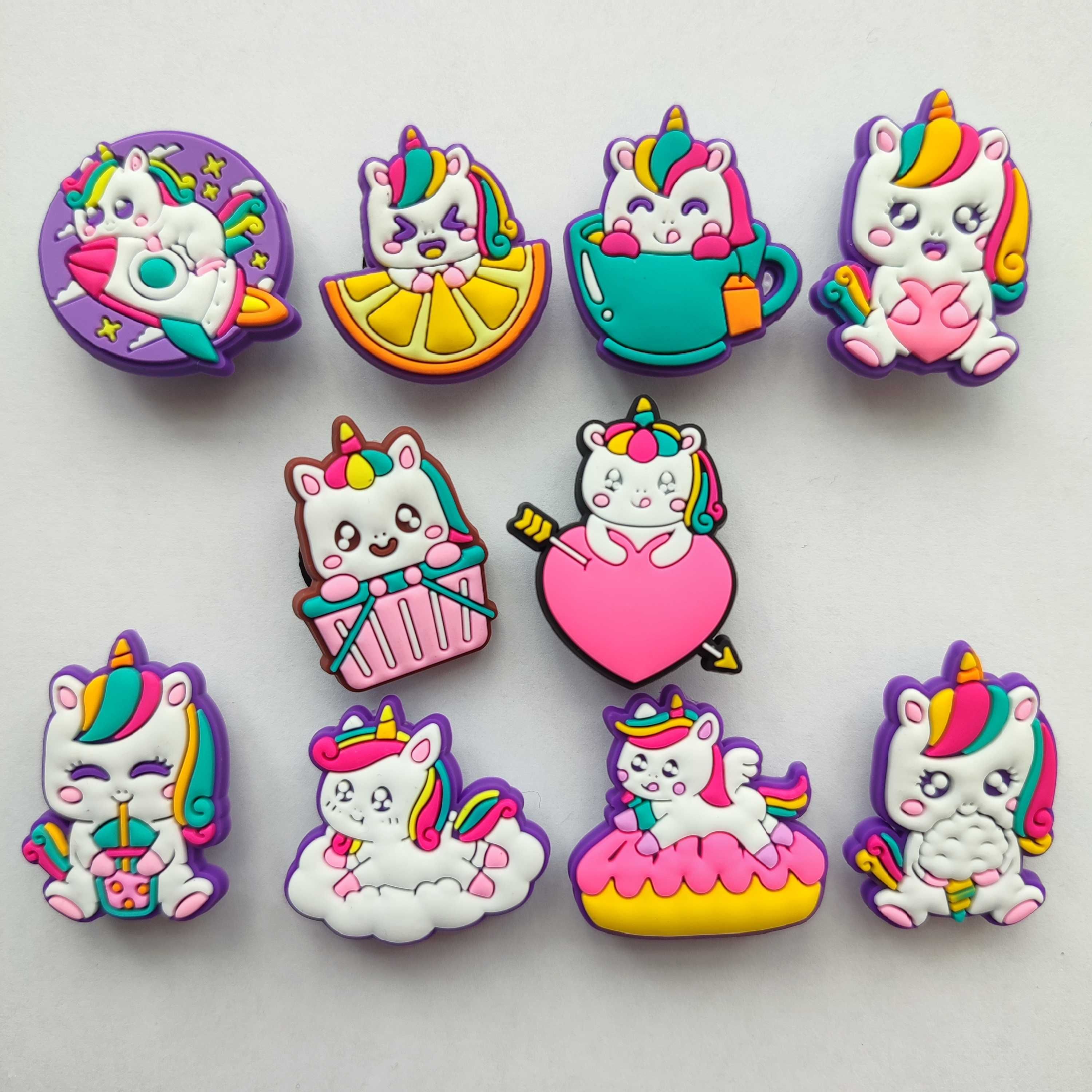 Przypinki do butów crocs prezent UNICORN JEDNOROŻEC sandały basen pin