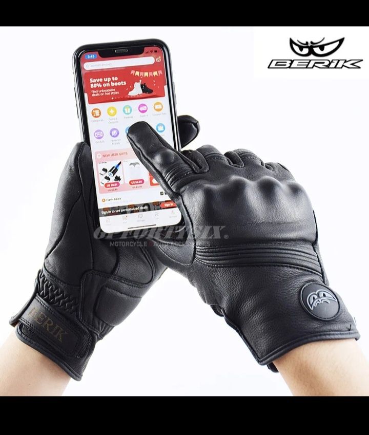 Luvas para motociclista