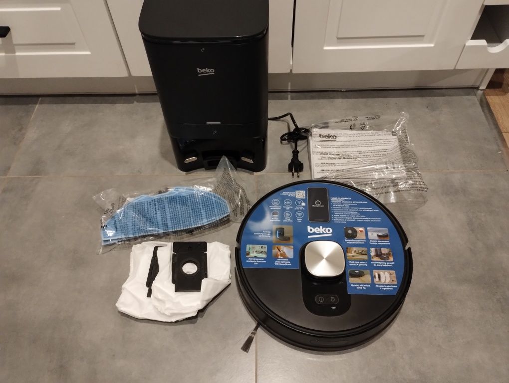 Nowy Robot sprzątający Beko RoboSmartPro VRR94314VB Stacja oczyszczają