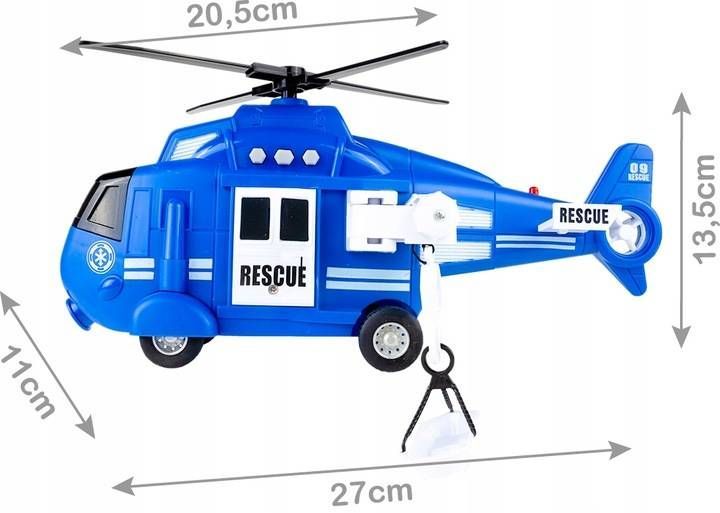 Helikopter Policja 1:16 Dźwięk, Światło Projektor