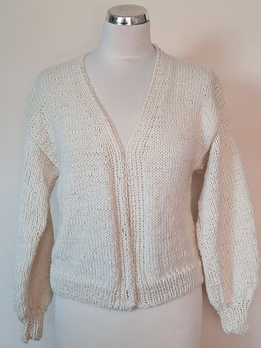 Sweter-kardigan wełna.Handmade.
