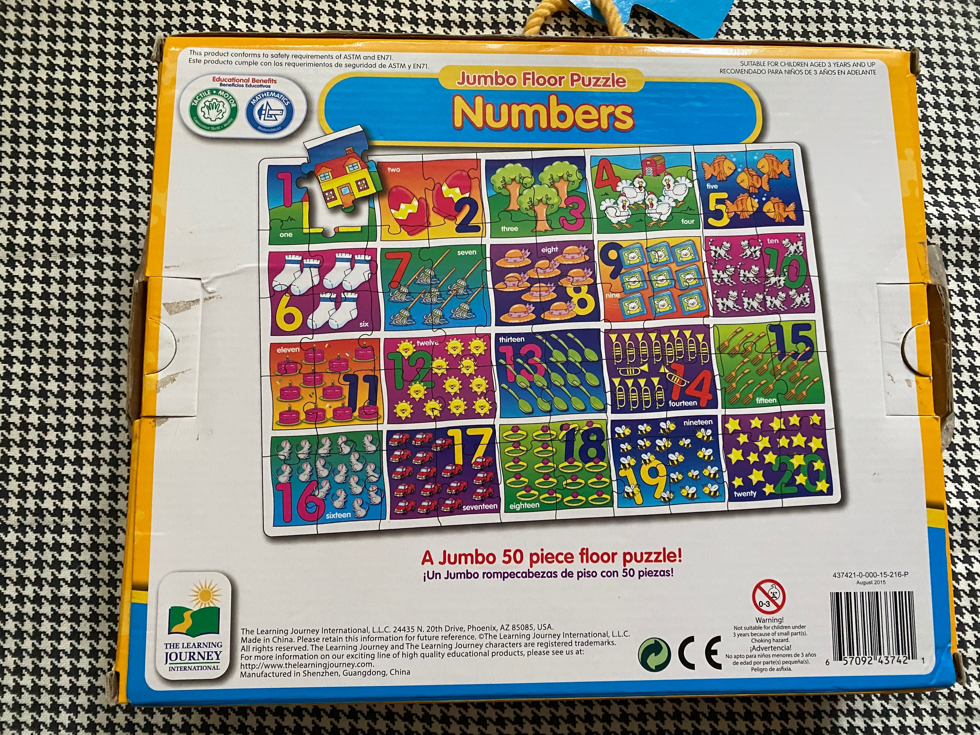 Super puzzle po angielsku, piękny jednorożec i książeczka
