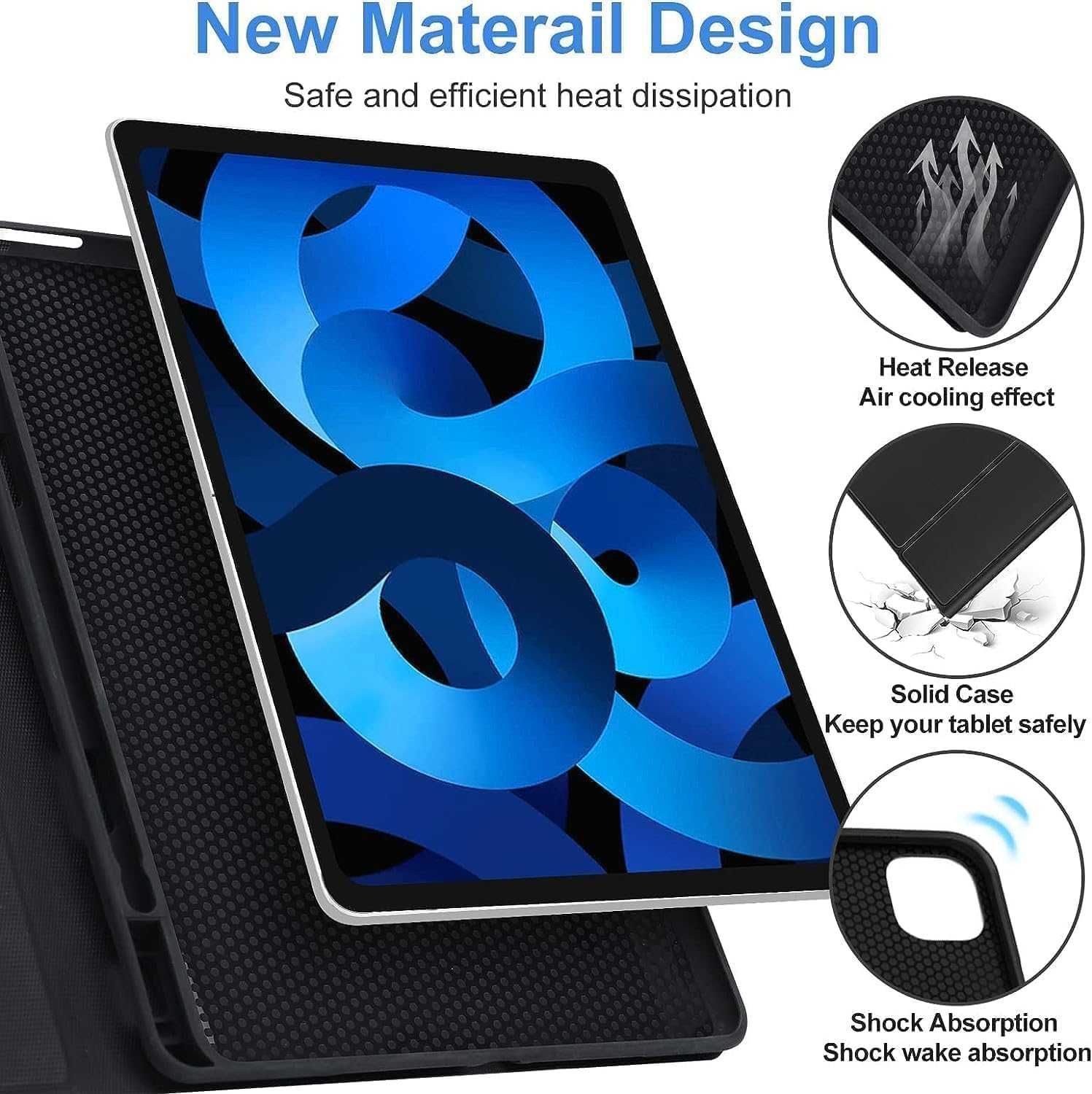 AVNICUD Etui na klawiaturę do iPad Air 5 / 4 / iPad Pro 11 cali