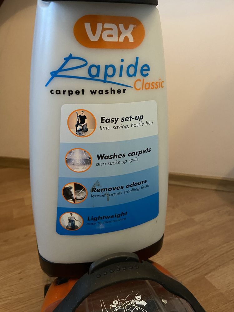 Миючий пилосос для коврів. vax rapide carpet cleaner