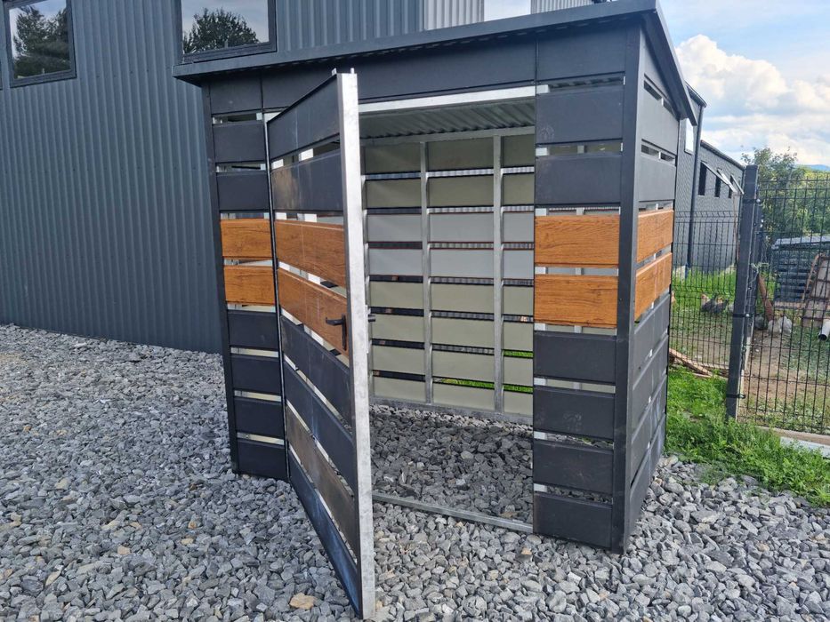 Wiata Śmietnikowa z Panela w Dowolnym Kolorze