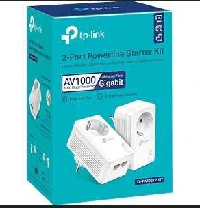 Wybitny Adapter powerline TP-Link TL-PA7017P KIT 2 szt. 1000 Mbps