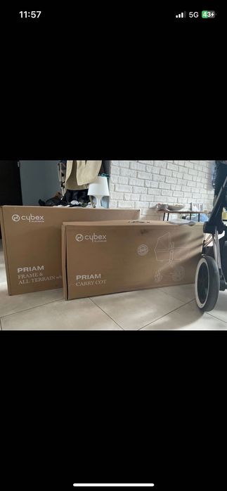 Wózek niemowlęcy dziecięcy cybex priam manhatan grey spacerówka