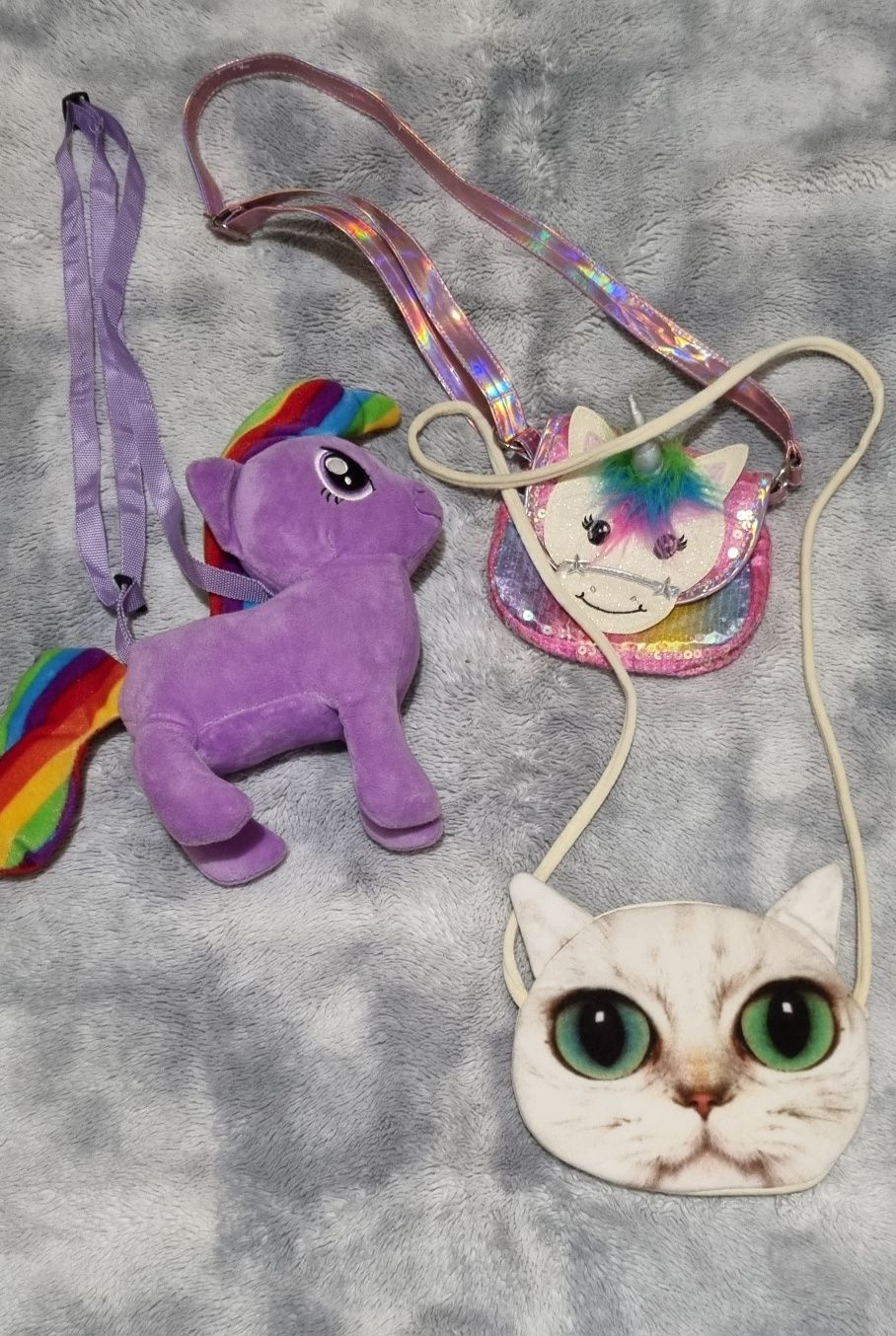 Zestaw torebek my little pony, jednorożec, kotek 3 szt