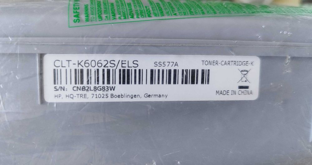 Toner Oryginalny Samsung CLT-K6062S/ELS SS577A czarny