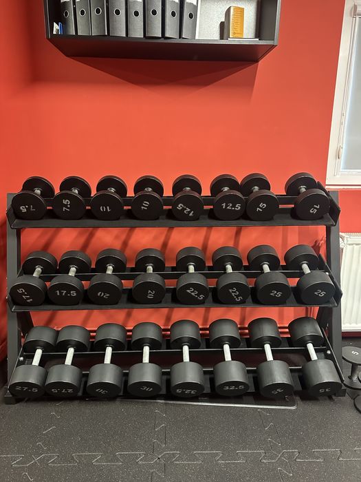 Zestaw hantli stałych. 5-35kg