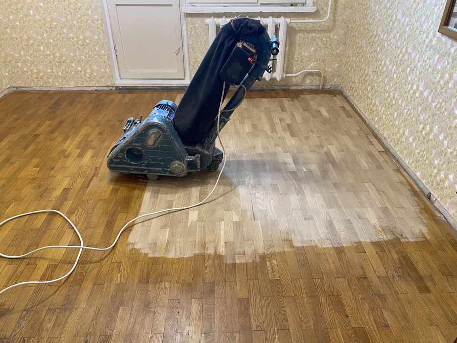 Шліфування паркету.Ремонт після затопу