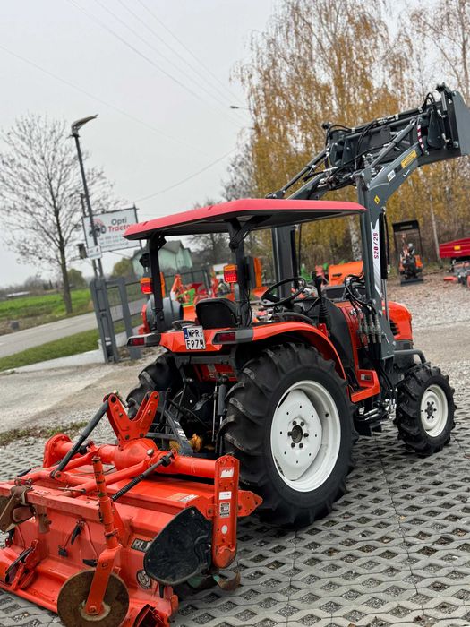 KUBOTA T240d,4X4 24hp,Wspom,Rewers,Zarejestrowany,Ładowacz czołowy 4w1