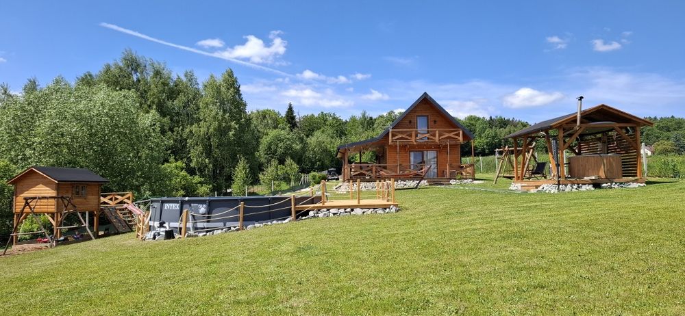 "Leśne Wzgórze" Domek Glinik/ Balia / Basen/Brak sąsiedztwa