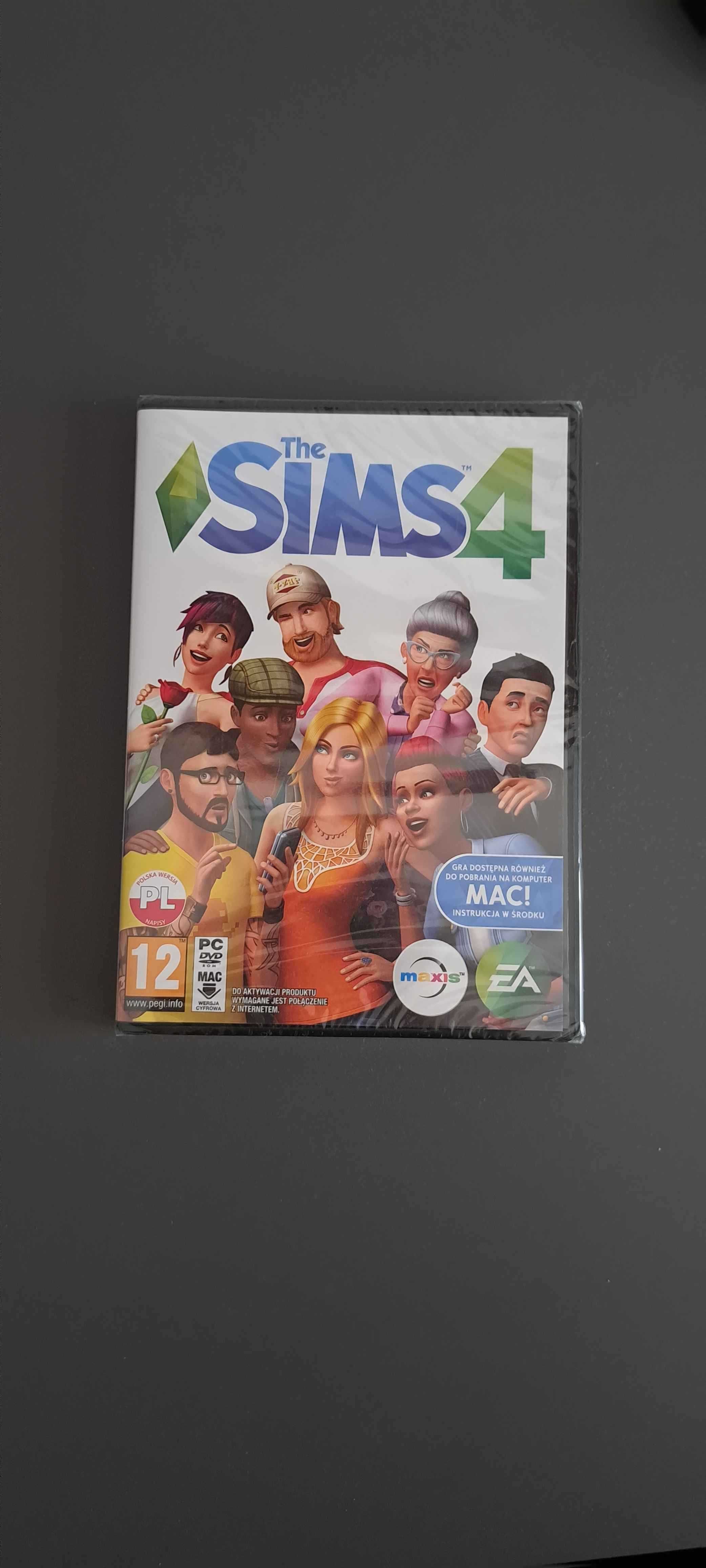The Sims 4. Stare nieotwarte pudełko kolekcjonerskie z płytą w środku.