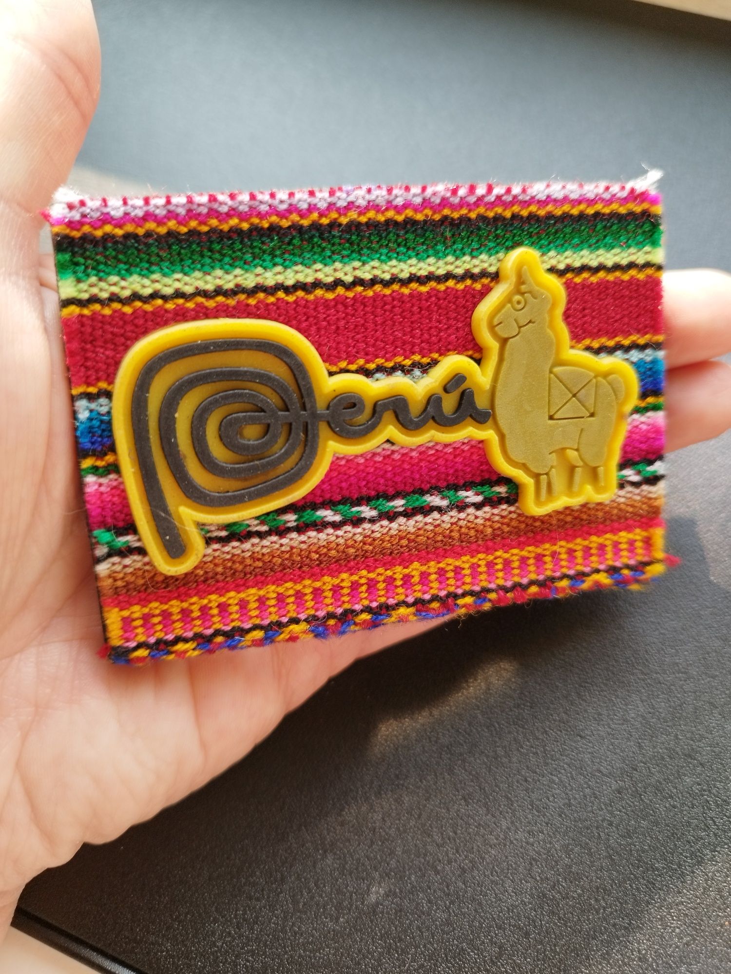 Peru magnes na lodówkę, gumowy napis