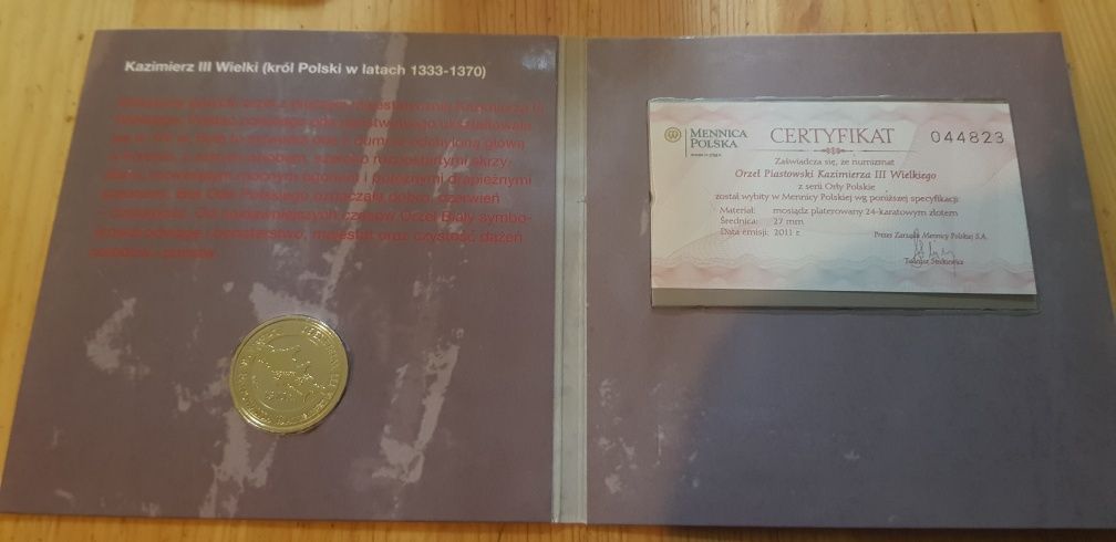 Orzeł Piastowski Kazimierza III Wielkiego.