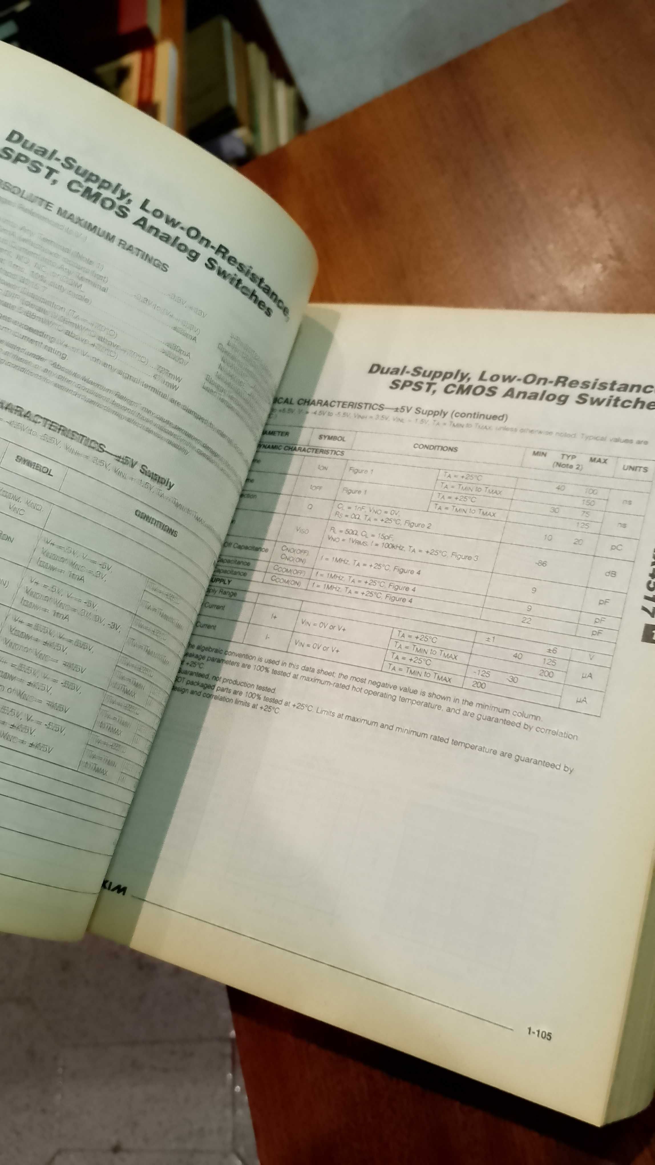 MAXIM 1997 New Releases Data Book - Volume VI