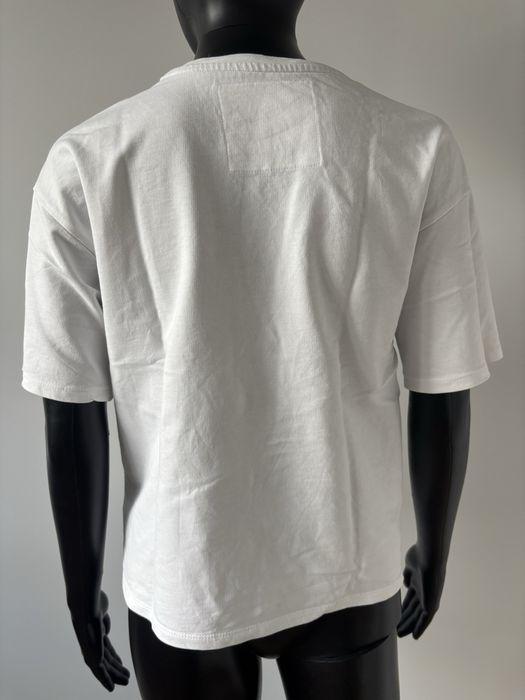biały tshirt biała bluzka z krótkim rękawem Cropp S kot koty święta