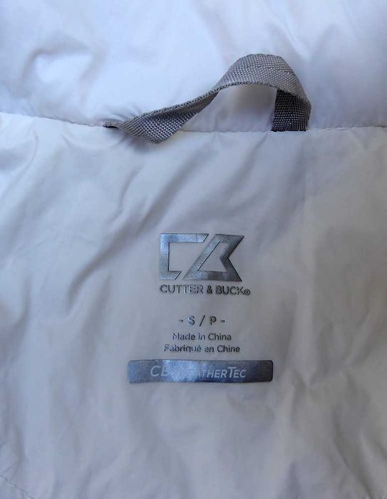 CUTTER & BUCK biała pikowana kurtka damska