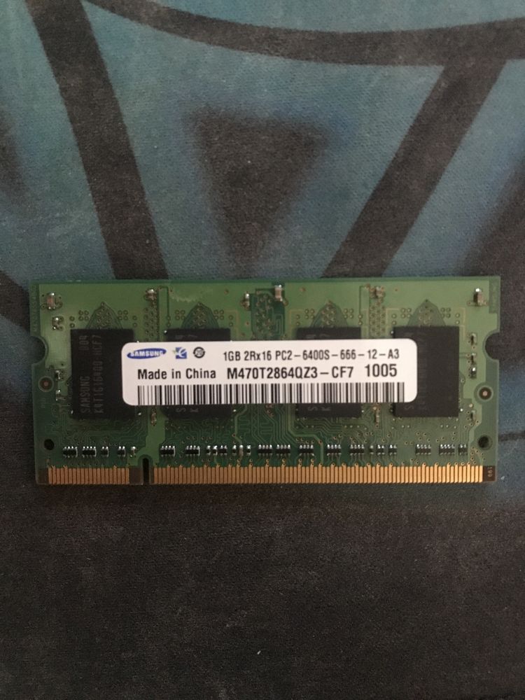 Оперативная память для ноутбука Samsung 1GB 2Rx16 PC2-6400S-666-12-A3