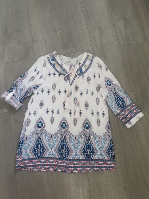 Koszula bluzka damska XL boho biała letnia Jenifer Taylor