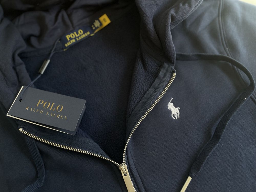 Casaco com fecho azul Polo Ralph Lauren com Fatura