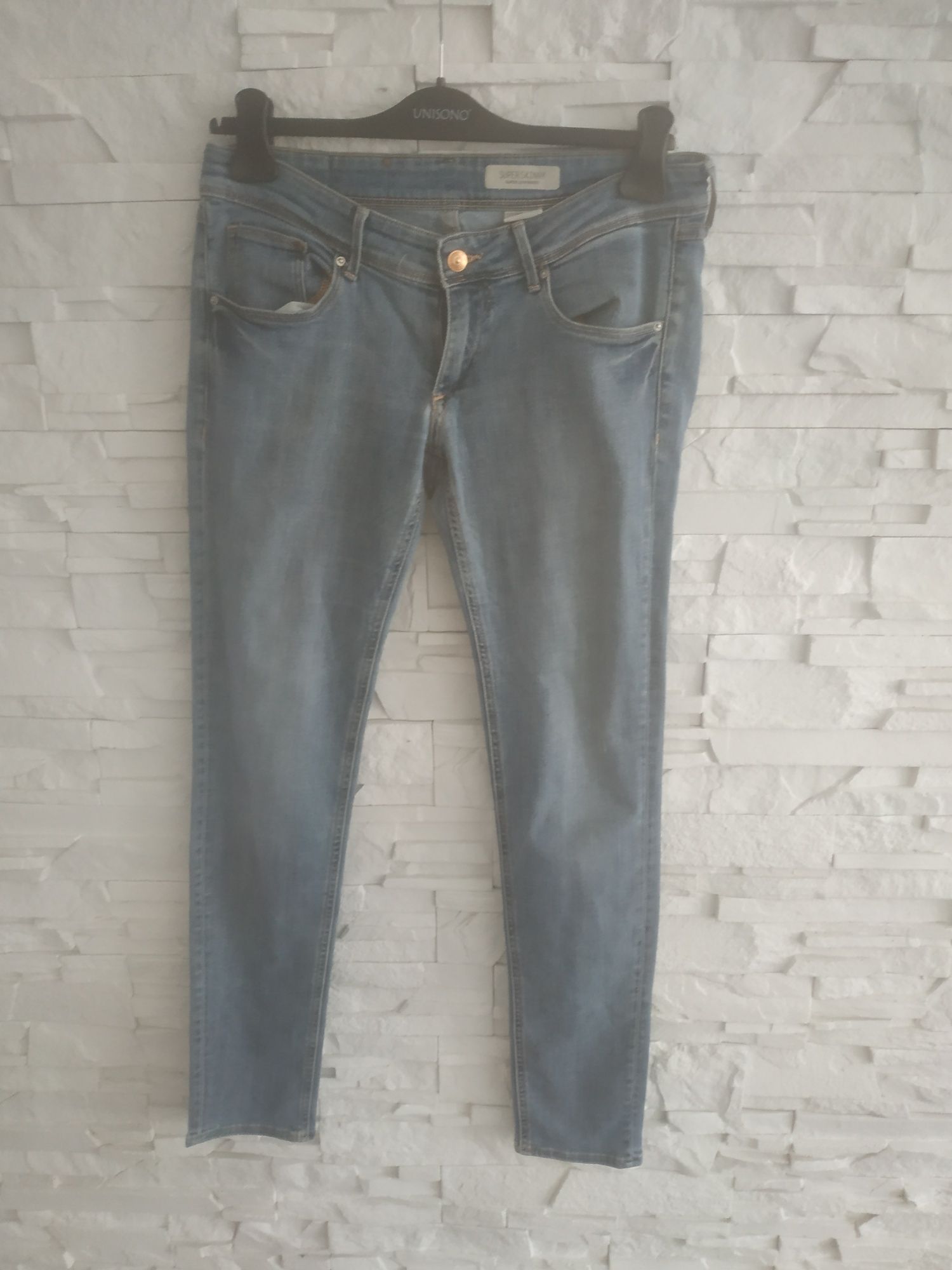 H&M Super skinny spodnie rurki jeansowe 40