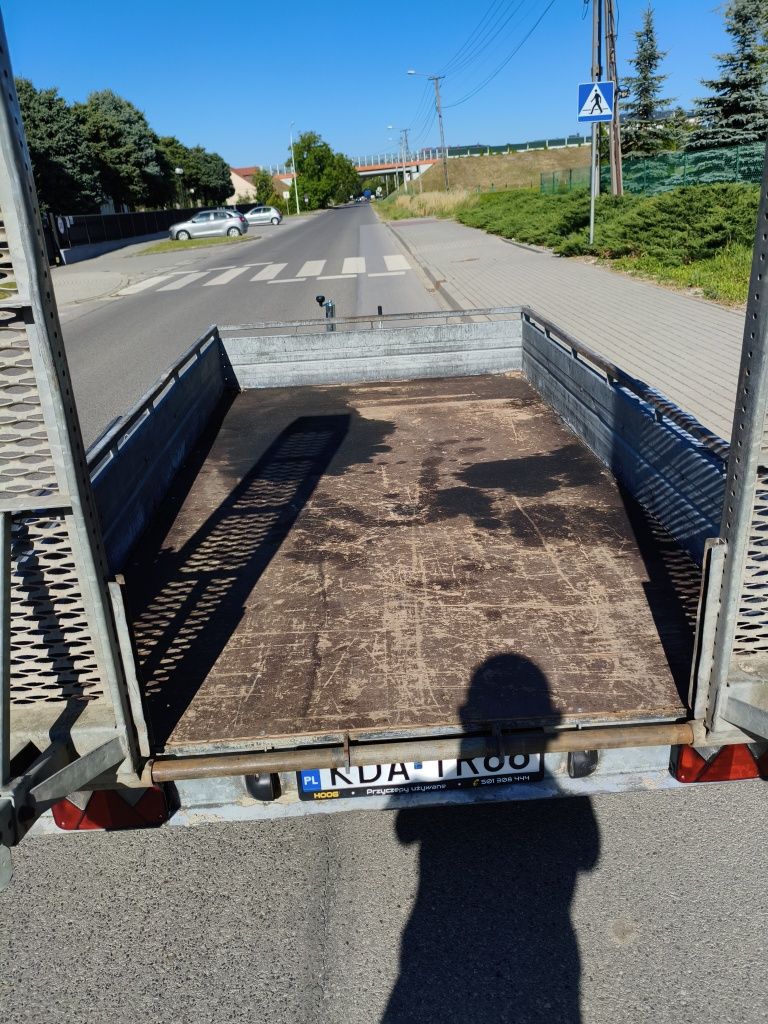 DMC 2500 kg mocna przyczepa pod minikoparkę i inne maszyny budowlane