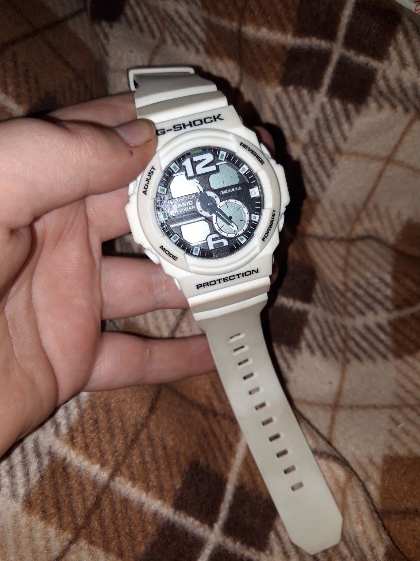 Casio G Shock GA-150 часы мужские наручные белые электронные касио