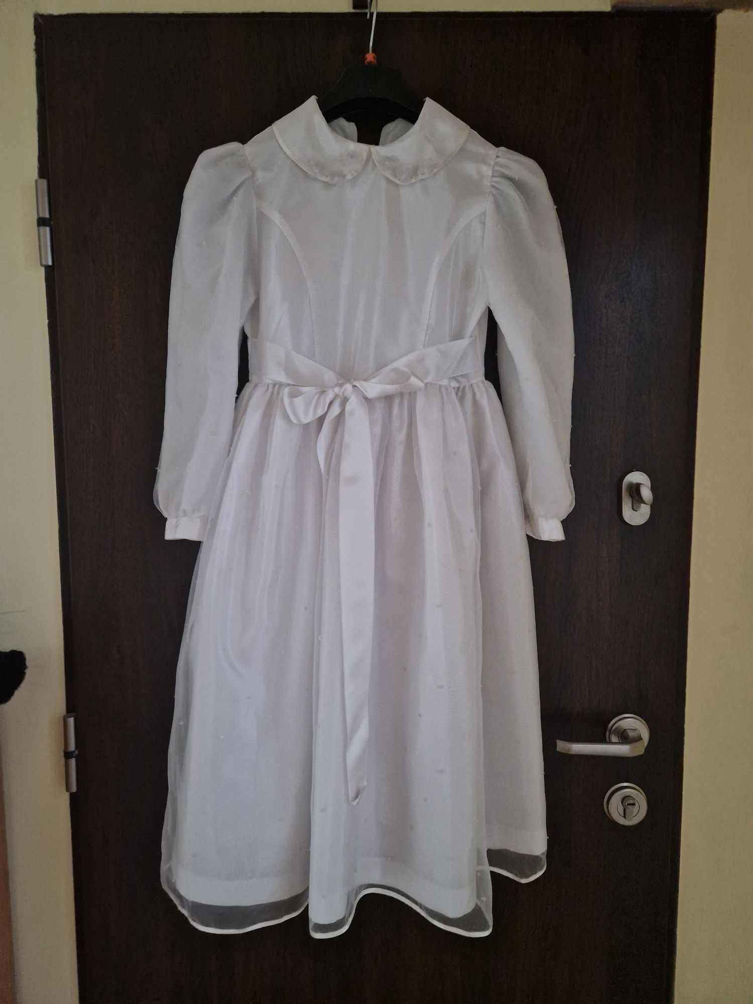 Biała sukienka dziewczęca- komunijna