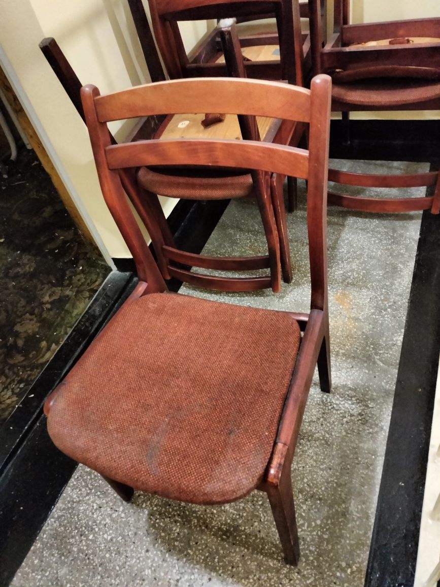 Krzesla vintage PRL Rubin