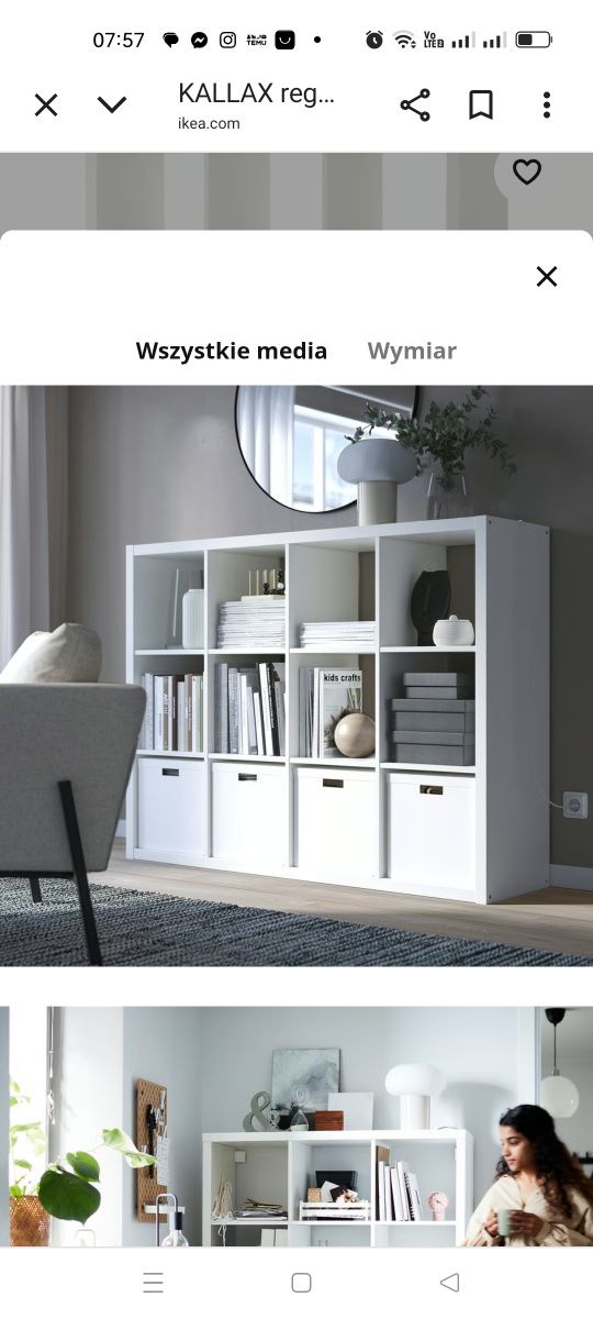 Biały regał Ikea