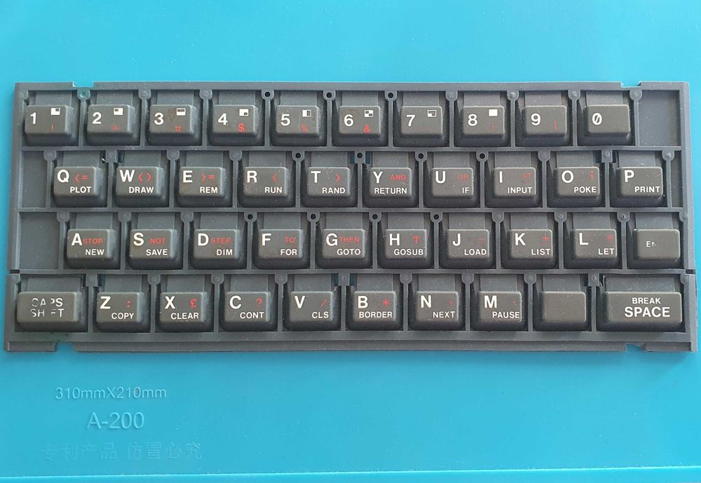 Teclado original de borracha para ZX Spectrum 48K