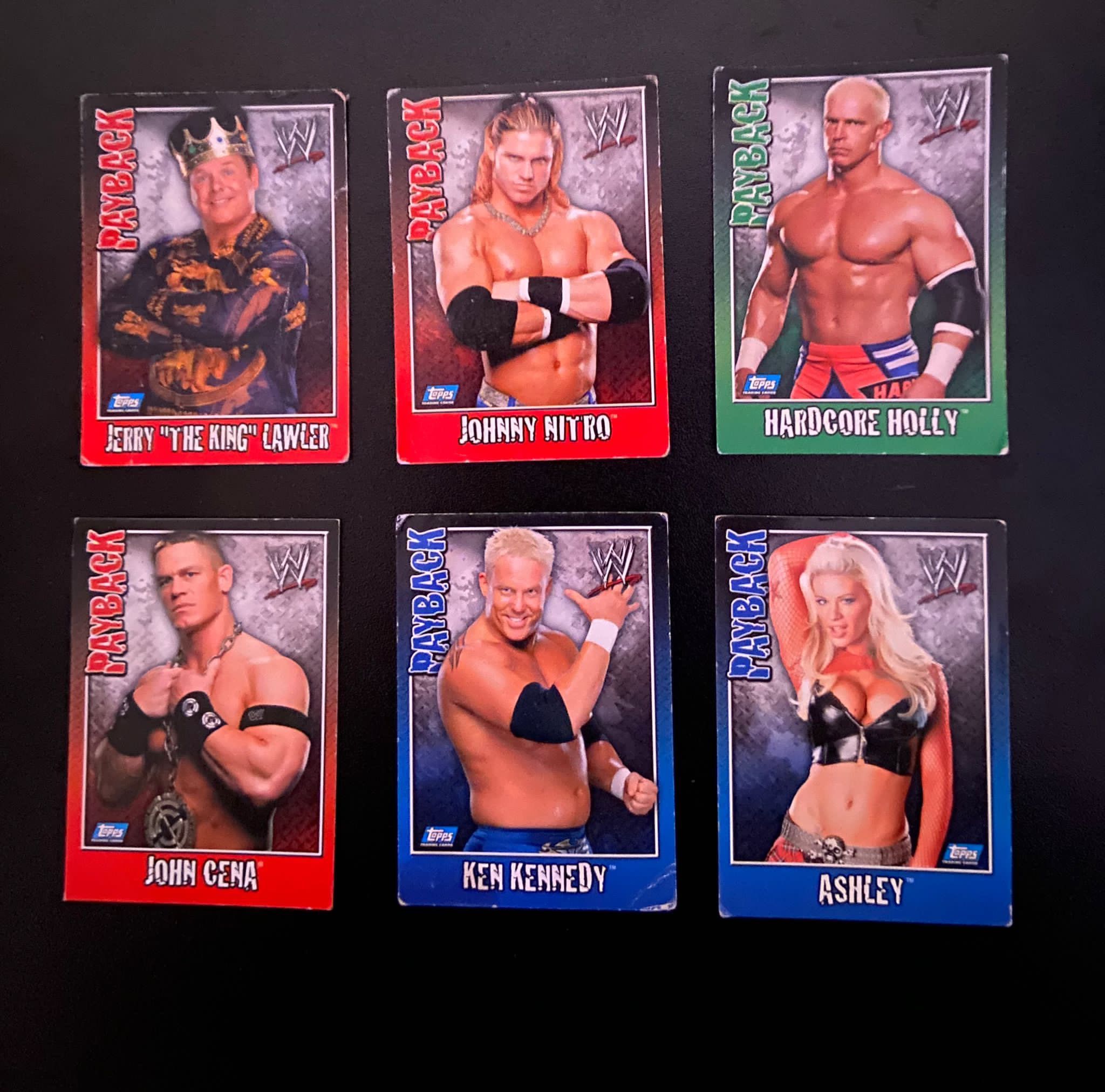 Vendo coleção de cartas WWE Payback (57 cartas)
