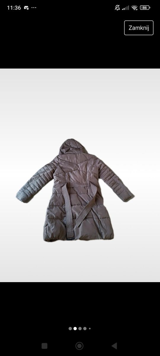 Damski płaszcz zimowy w kolorze beżowym rozmiar XXL Marki Timeout