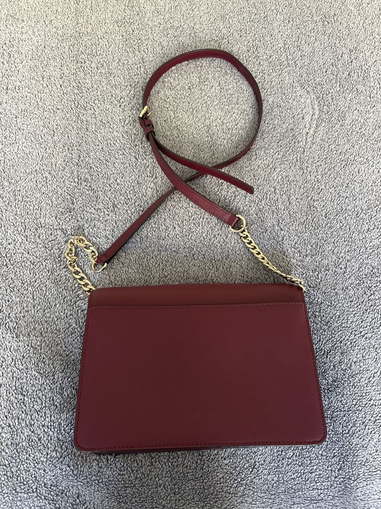 Бордова жіноча сумка Michael Kors