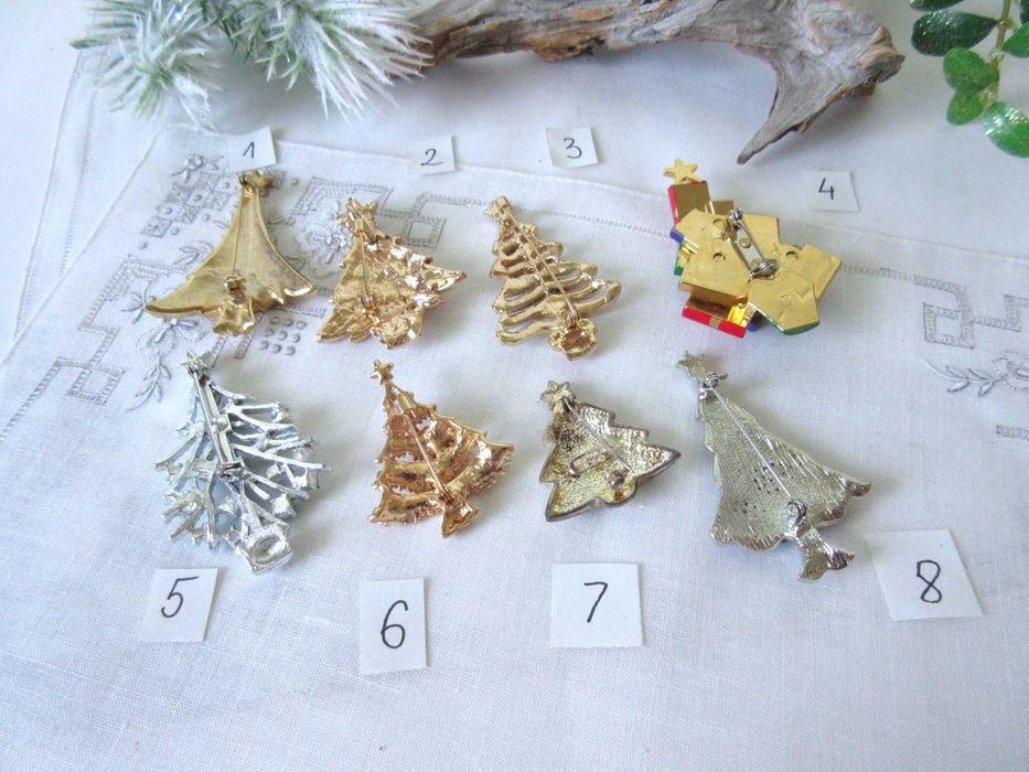 Stara biżuteria choinki świąteczne