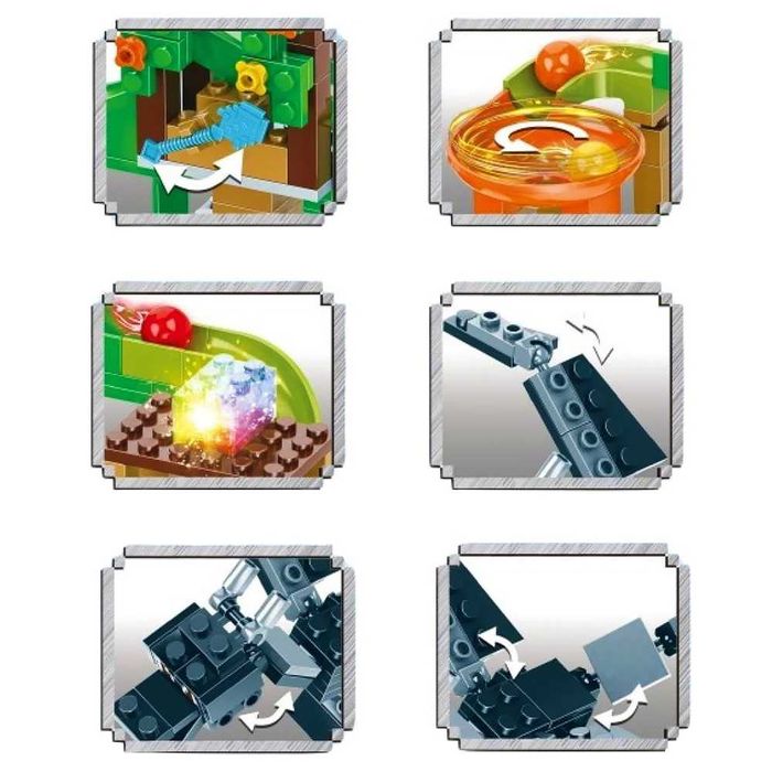 Лего Майнкрафт Нападение Дракона, 356 деталей, свет. блоки. MINECRAFT