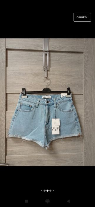 Szorty jeansowe Zara