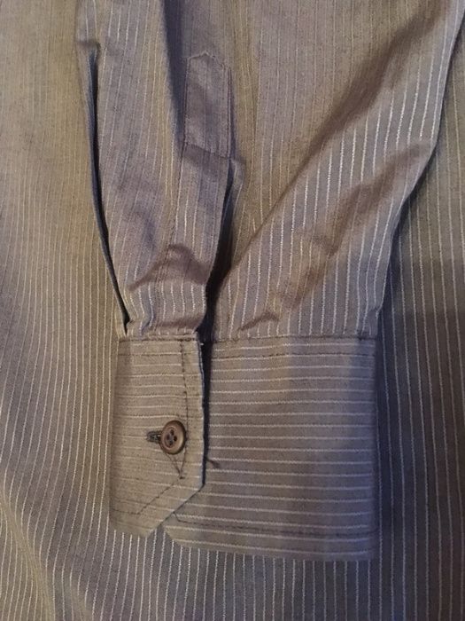 Granatowa koszula w paski Adam 50 176/182