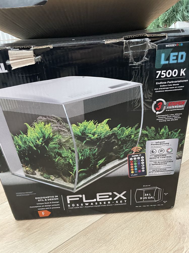 Fluval Flex 34L krewetkraium
