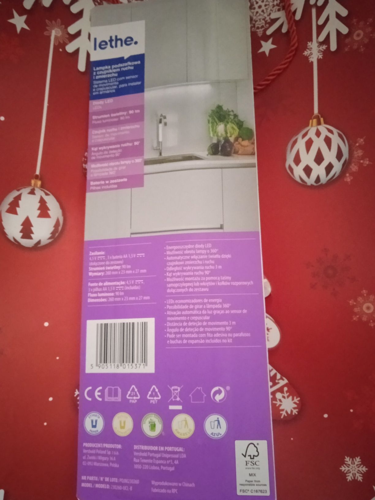 Lampka podszafkowa lethe.