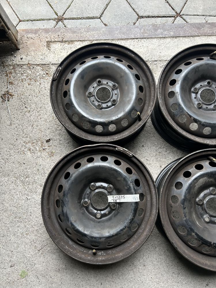 R15 5 112 диски металеві комплект Volkswagen Audi