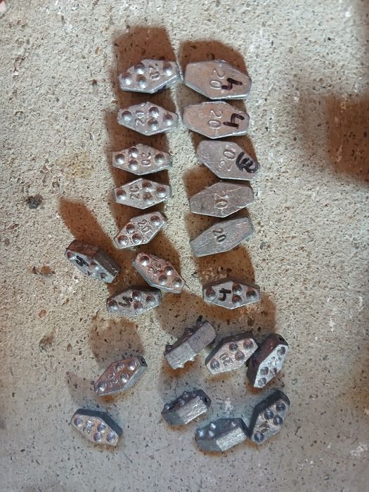 22 nowe ciężarki wędkarskie 20g