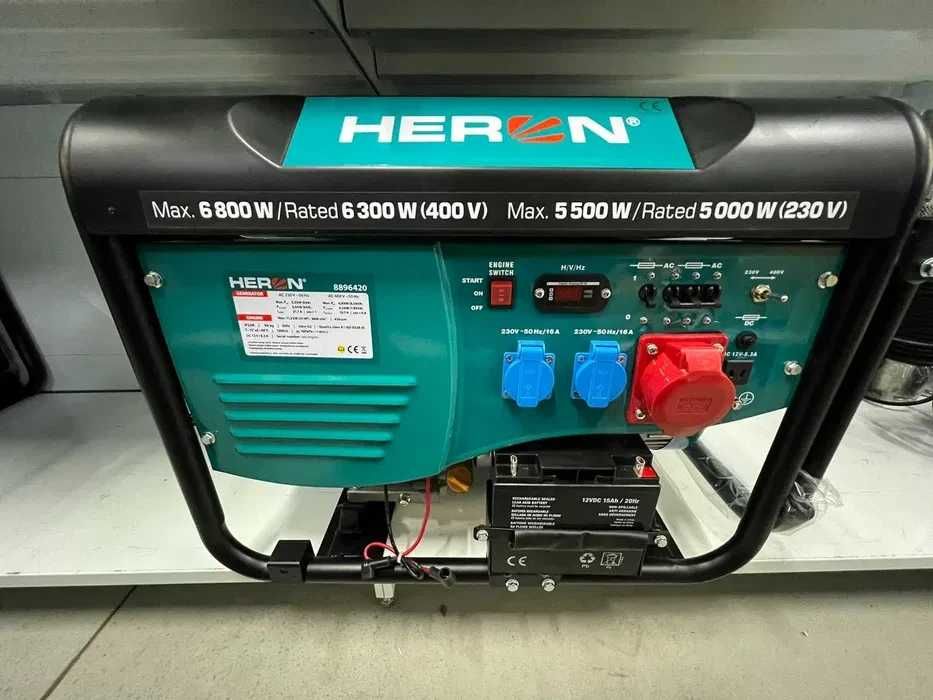 Генератор Heron 6,5 кВт (6,8 кВт) Чехія